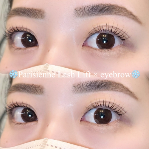 パリジェンヌラッシュリフト×美眉スタイリング