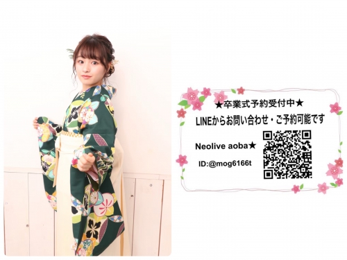 早稲田大学卒業式袴着付けご予約受付中