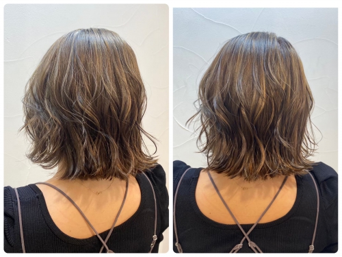 ぷつっとボブ×ハイライト